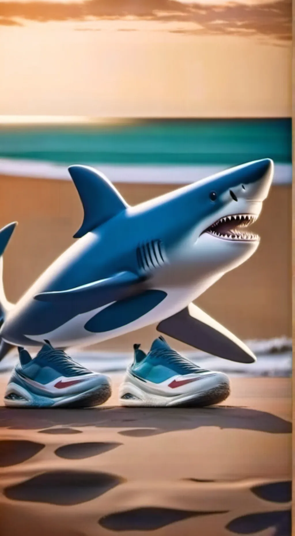 ai character: Tralalero tralala background