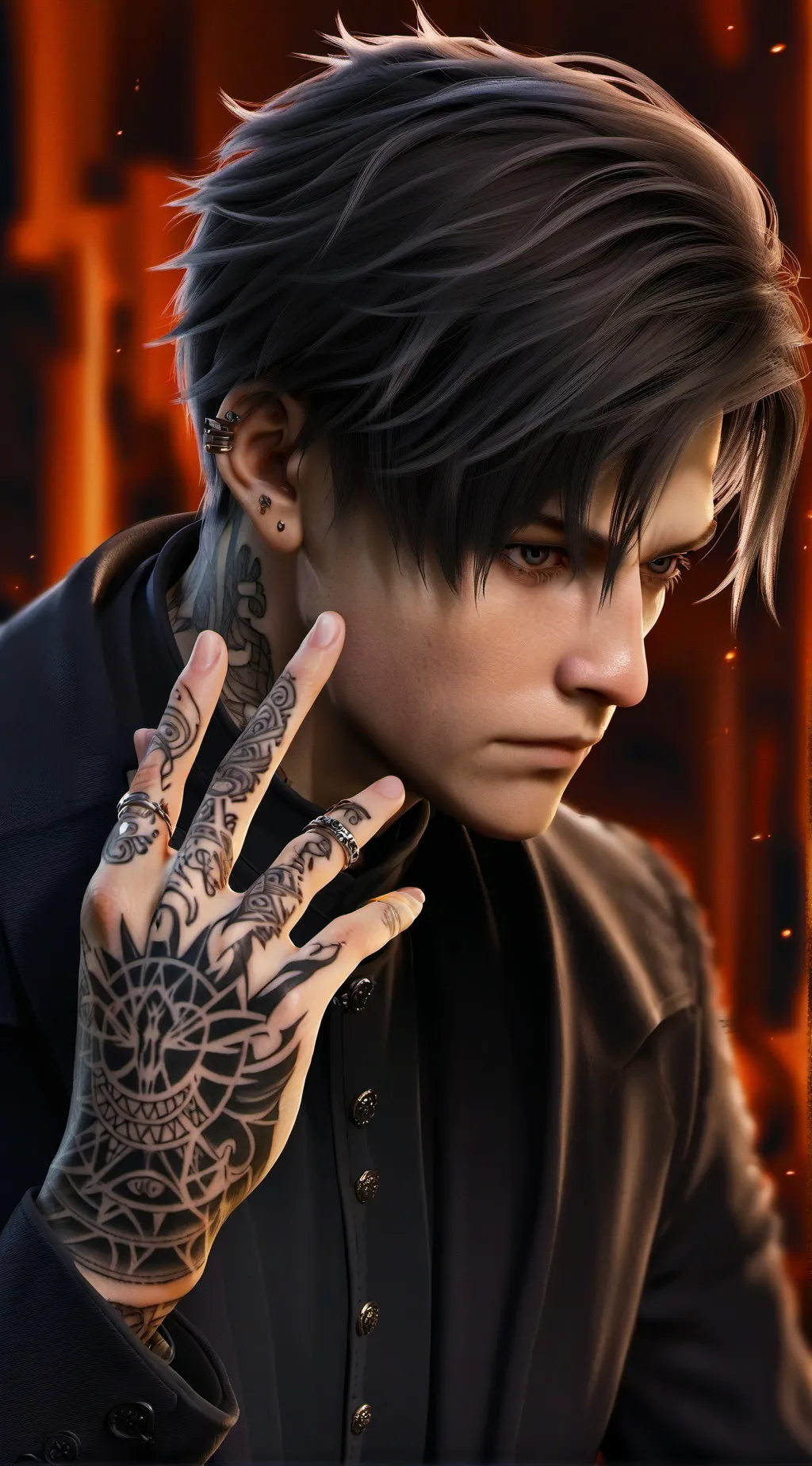 ai character: Almond background