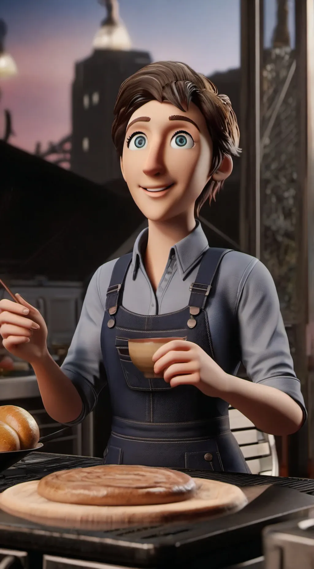 ai character: Flint lockwood background