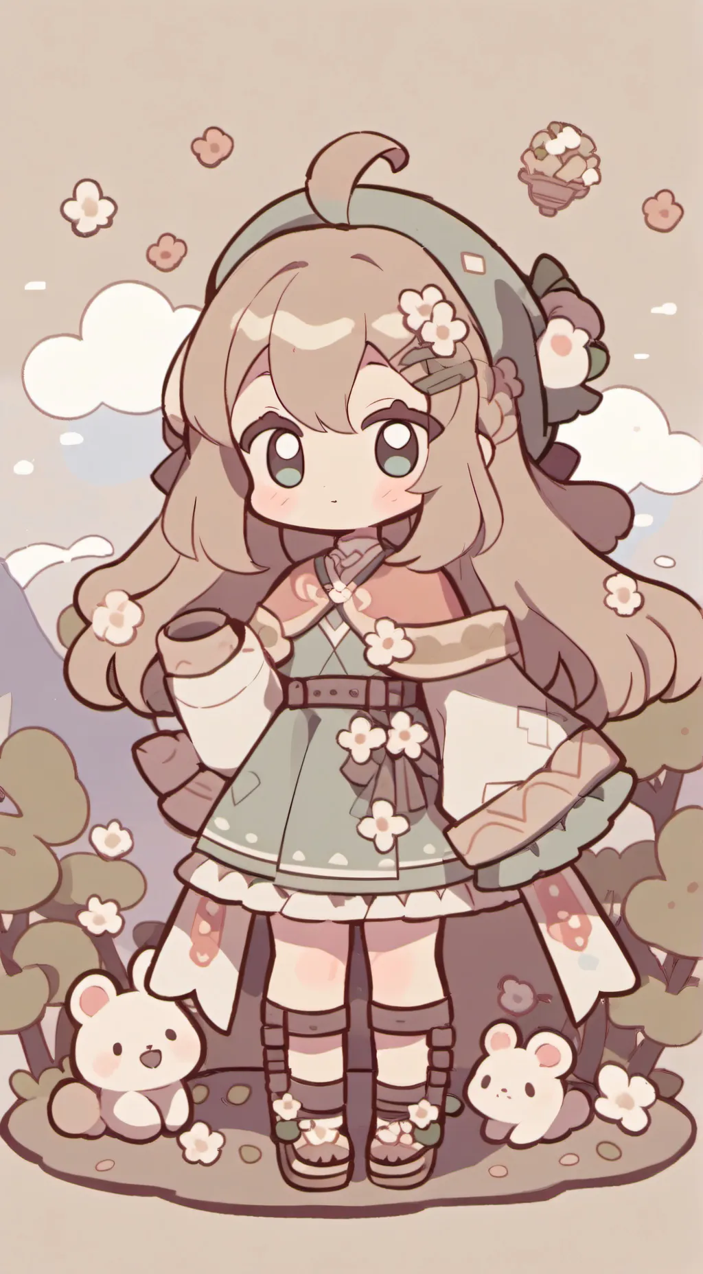 ai character: fara x oti ☝️😌 background