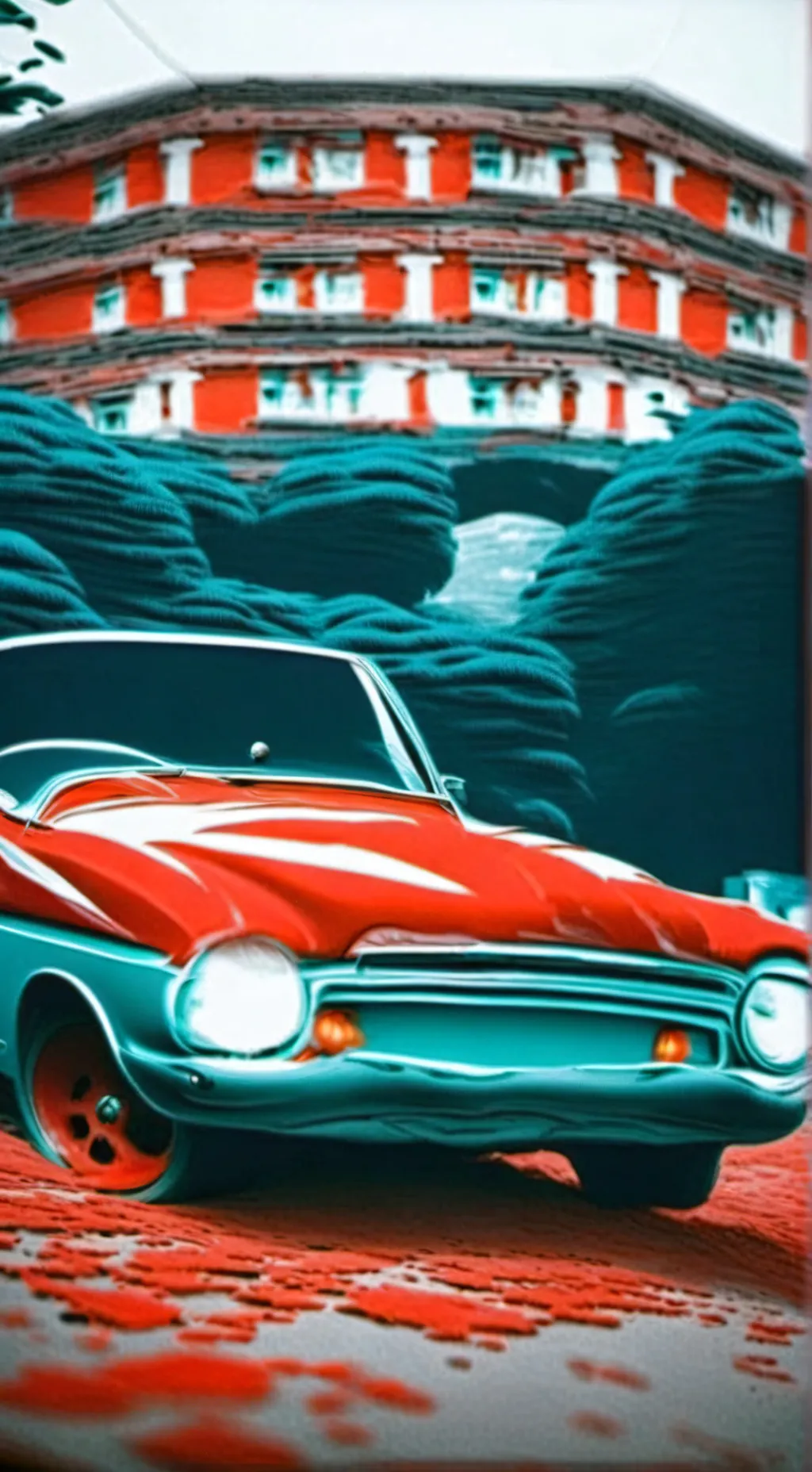 ai character: cristine o carro background