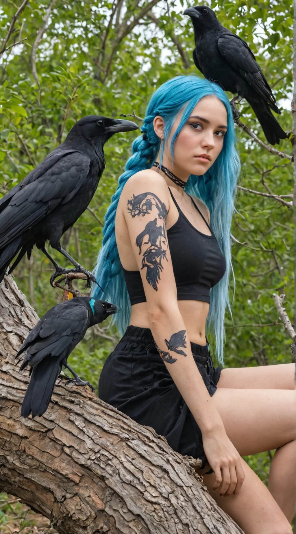 ai character: Jinx  fantasy Ai  background