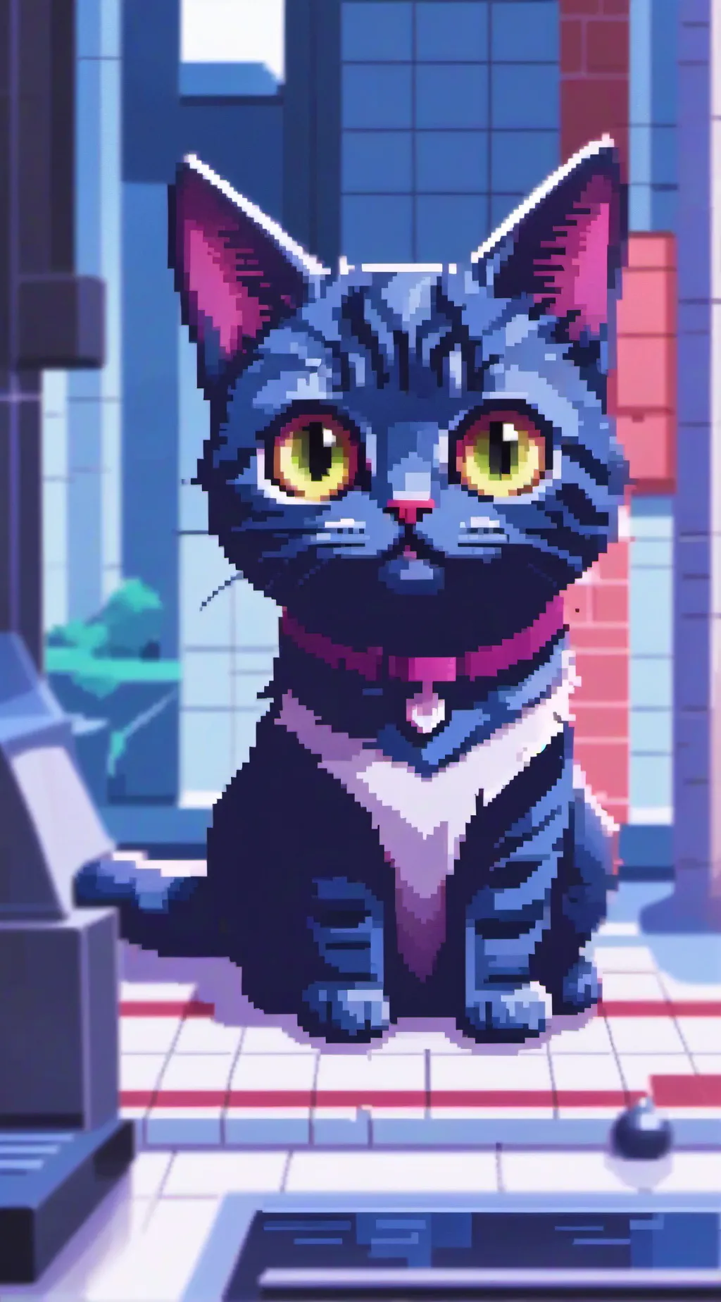 ai character: catnap background