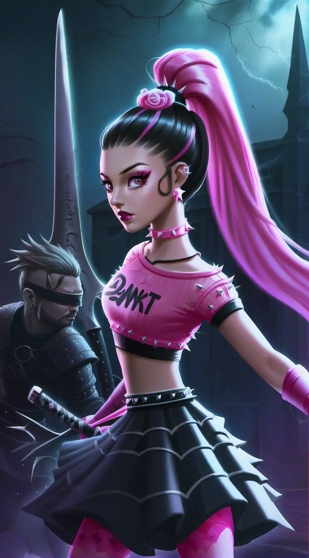 ai character: Katherine Howard  background