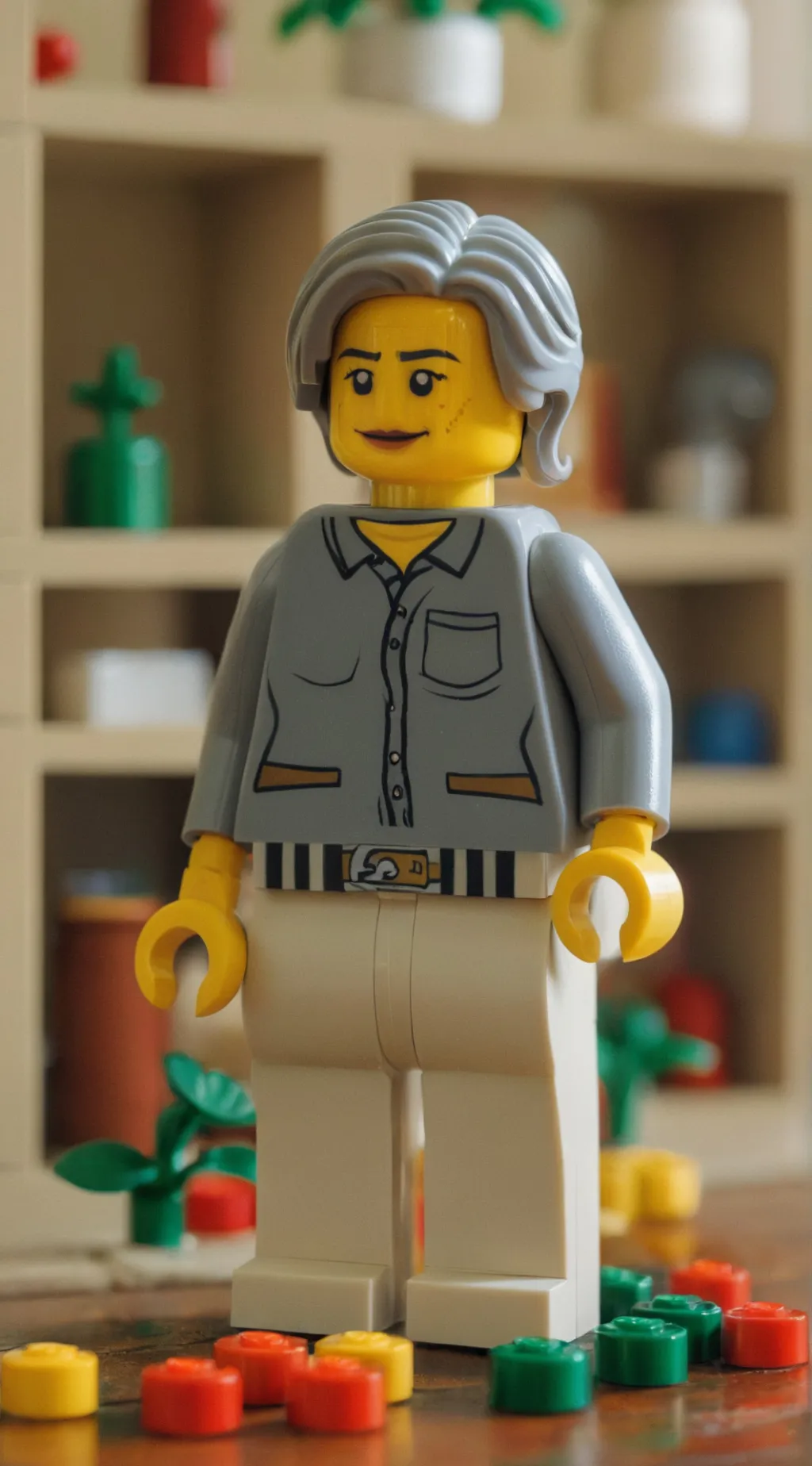 ai character: Lego city background