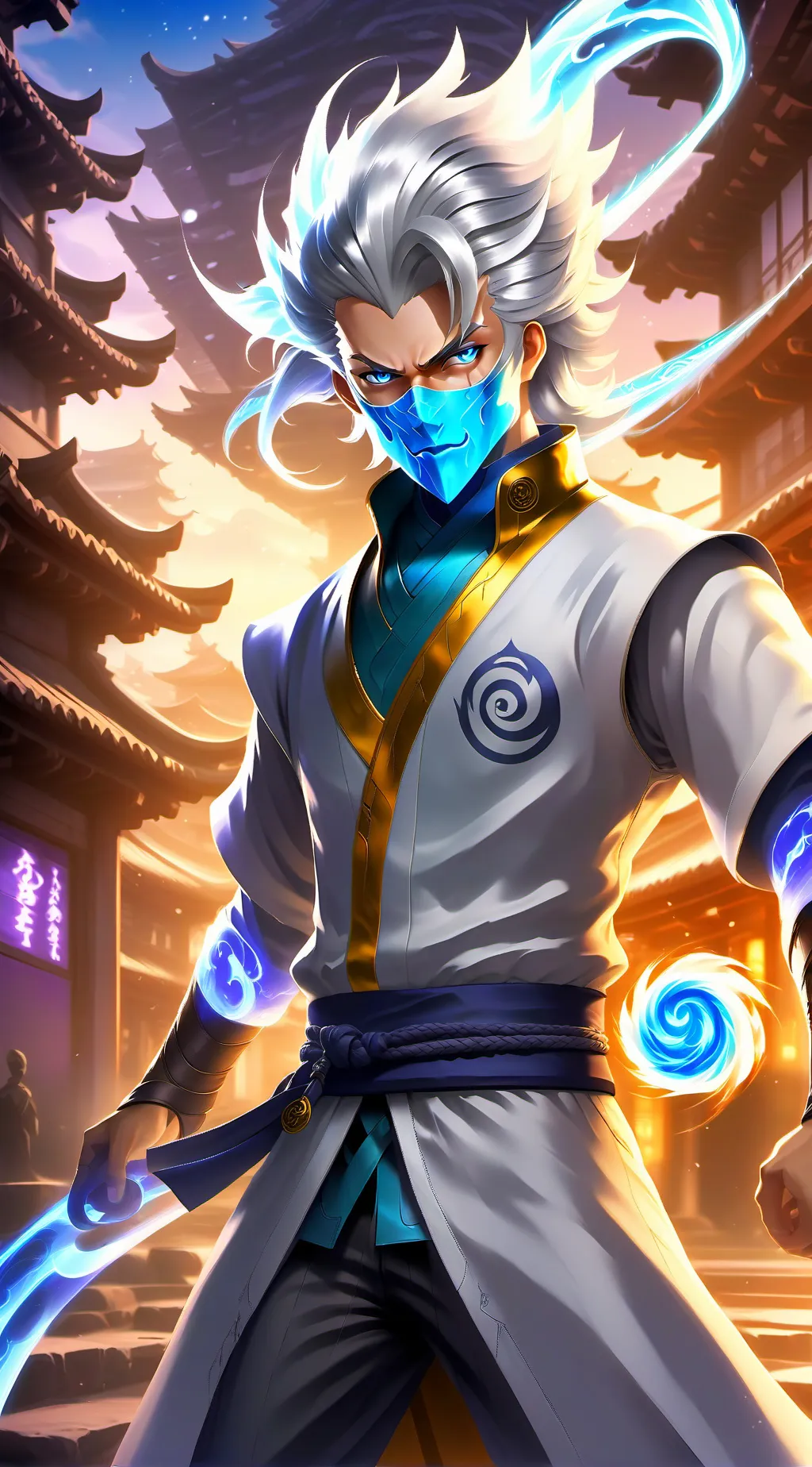 ai character: Gojo Satoru background