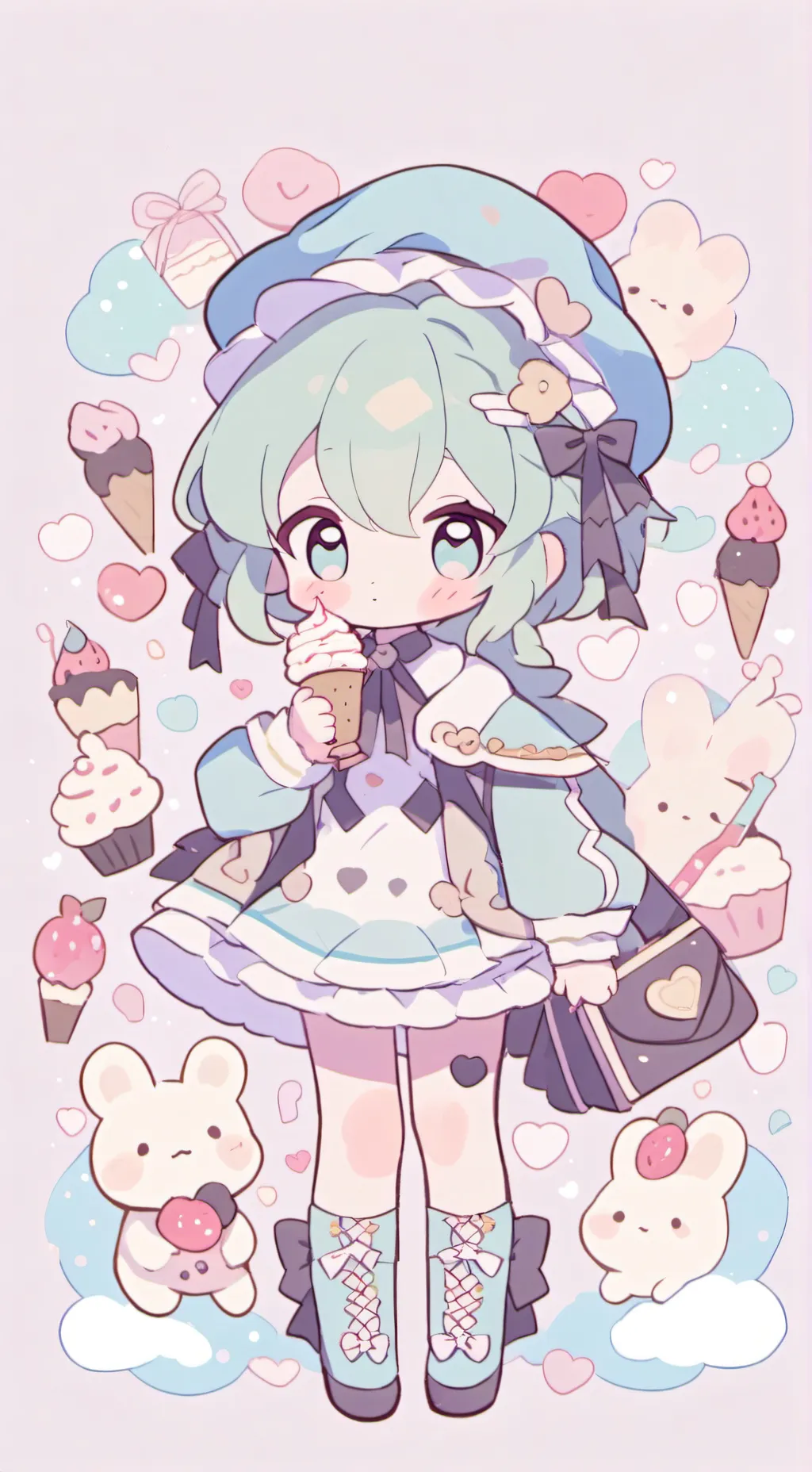 ai character: ✨️🧸pillow🧸✨️ background