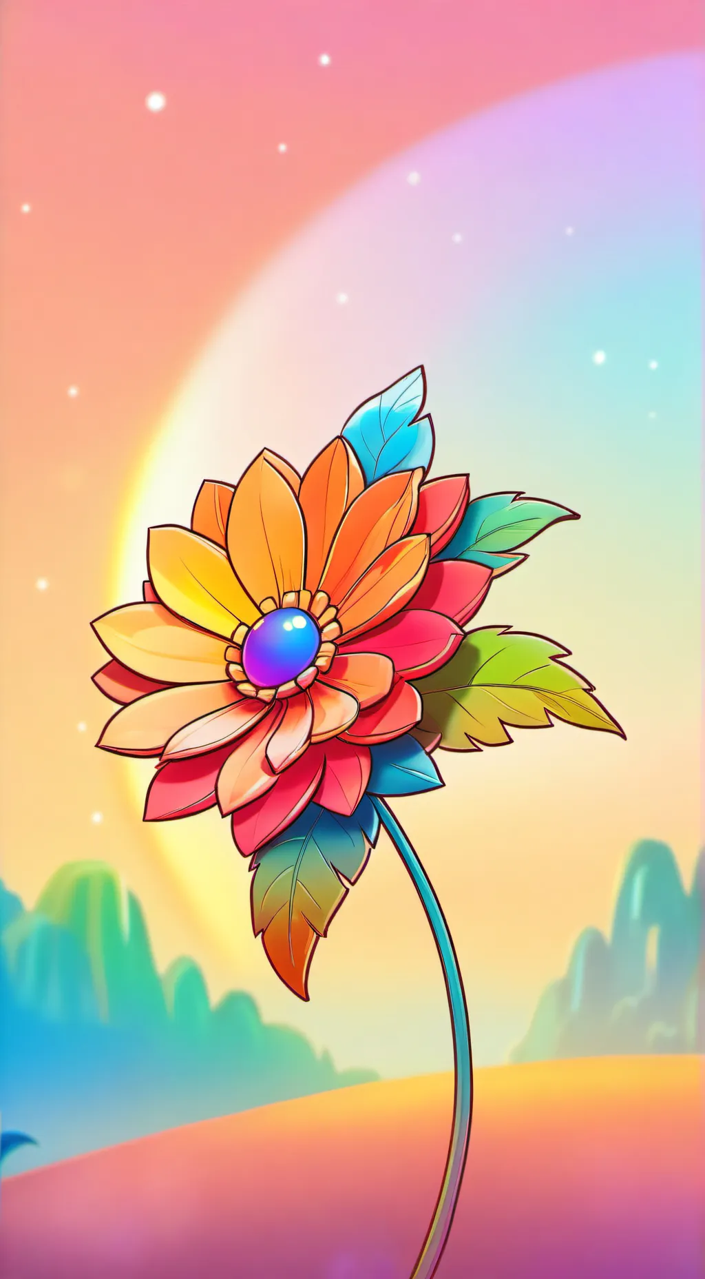 ai character: dandy × astro background