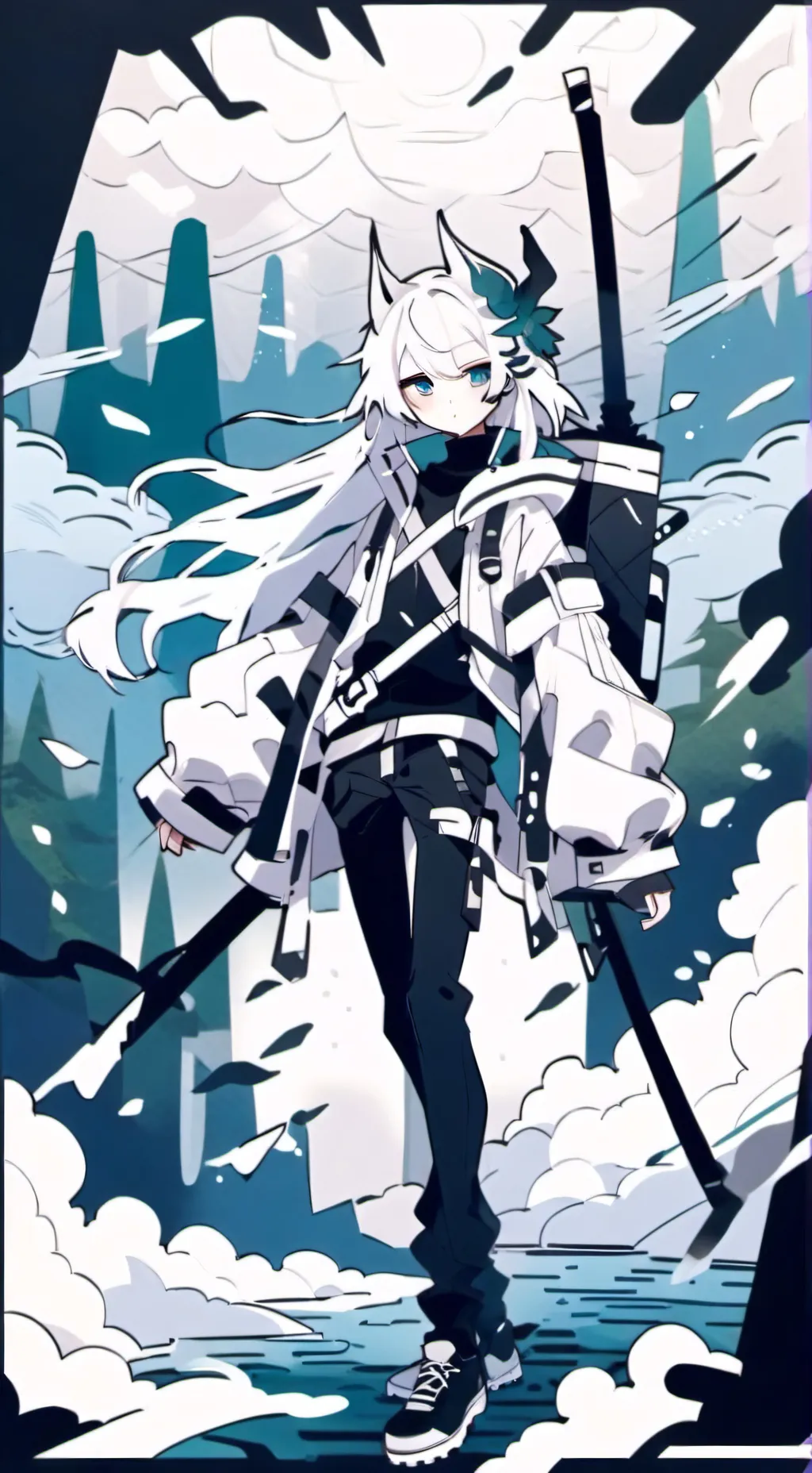 ai character: Dandys world background