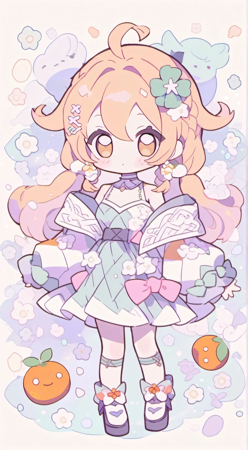 ai character: kid nami background