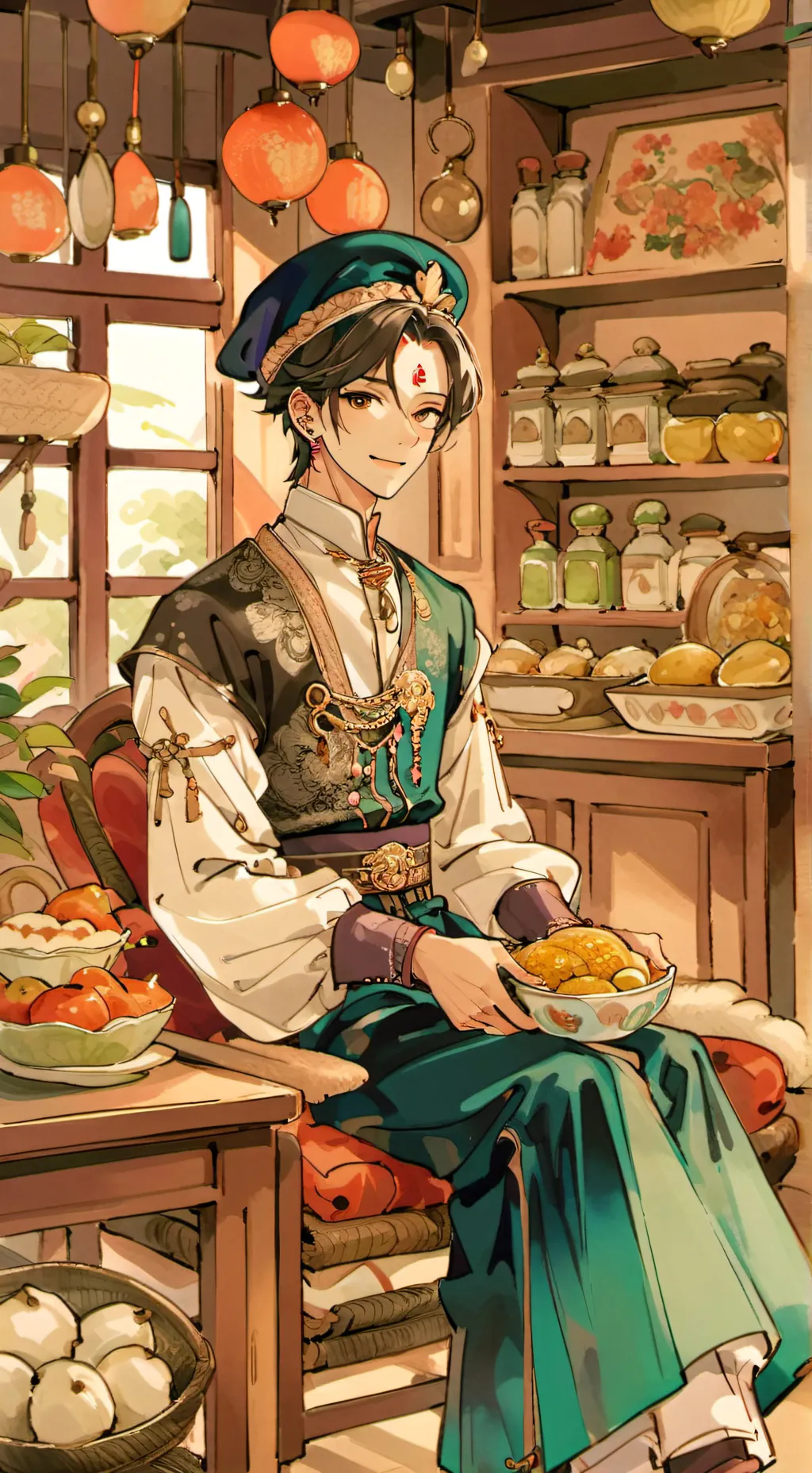 ai character: Félix  background