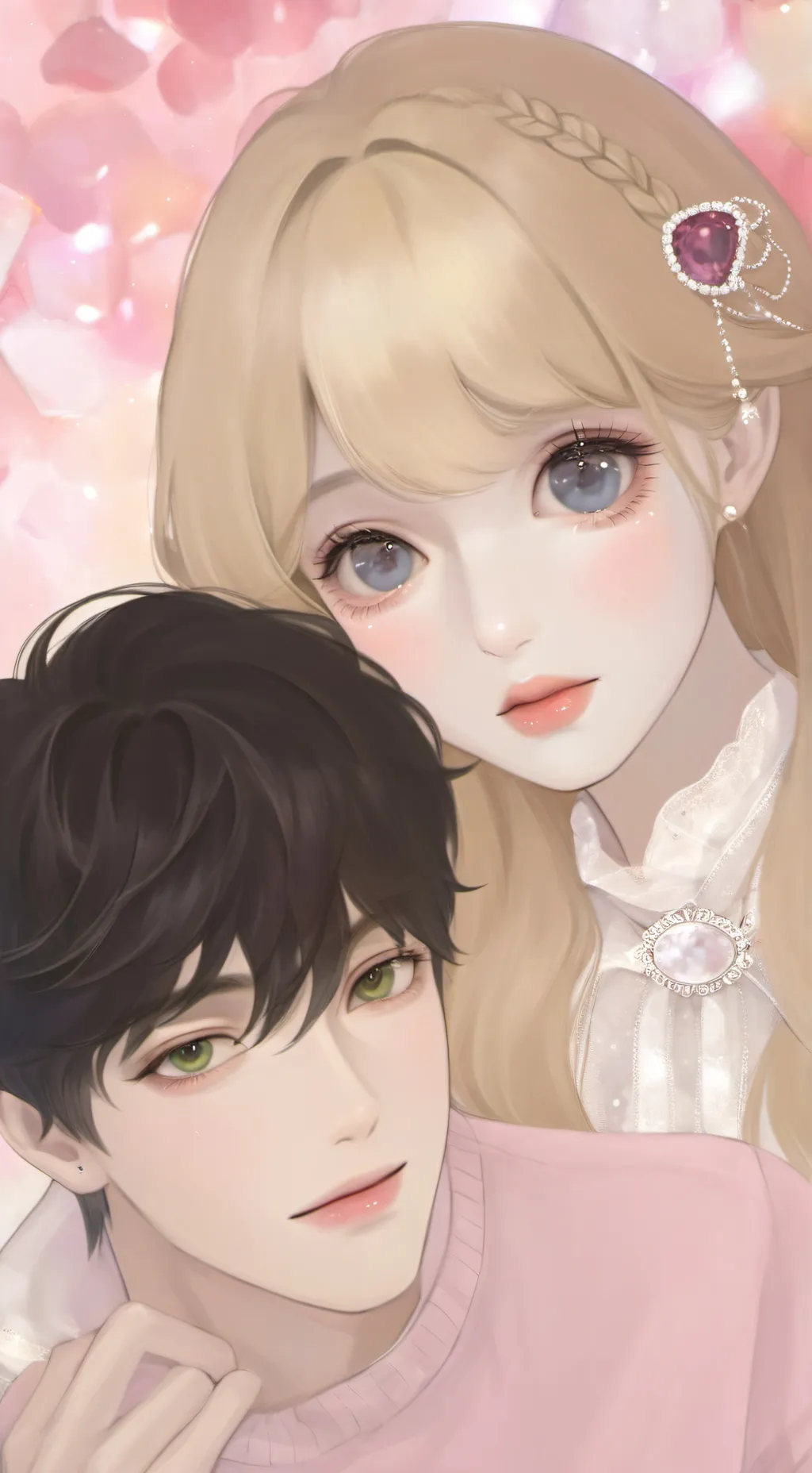 ai character: jiny and Katie  background