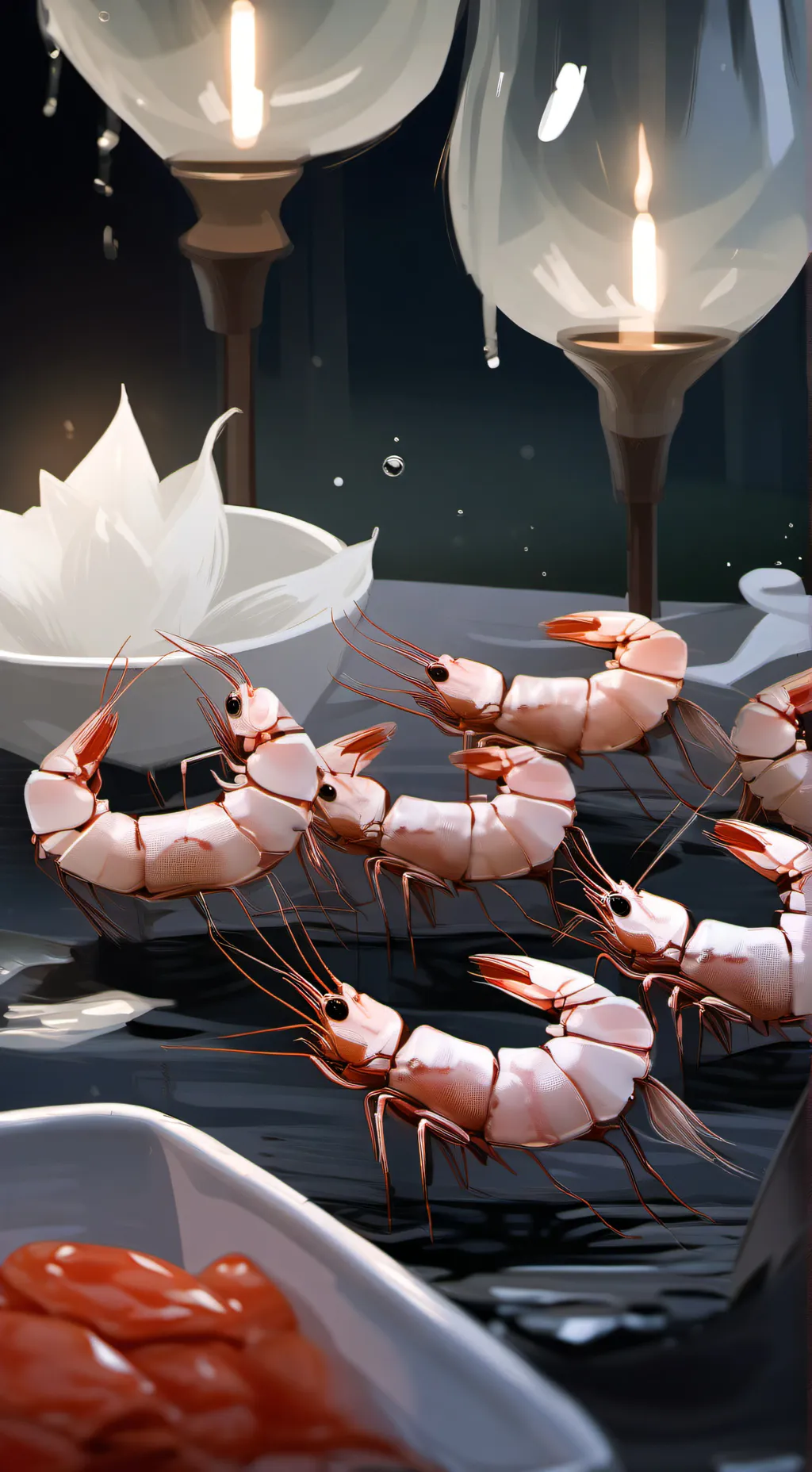 ai character: Drunk shrimpo background