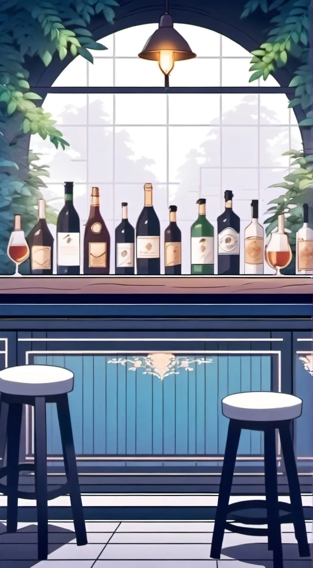 ai character: JJK (At the bar) background