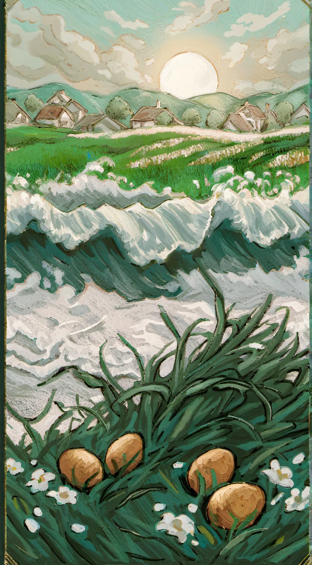 ai character: EASTER TOONS background