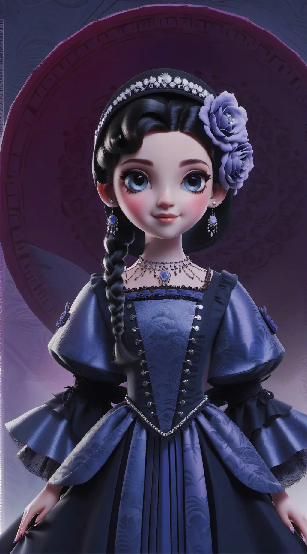 ai character: gabviela la novia  background