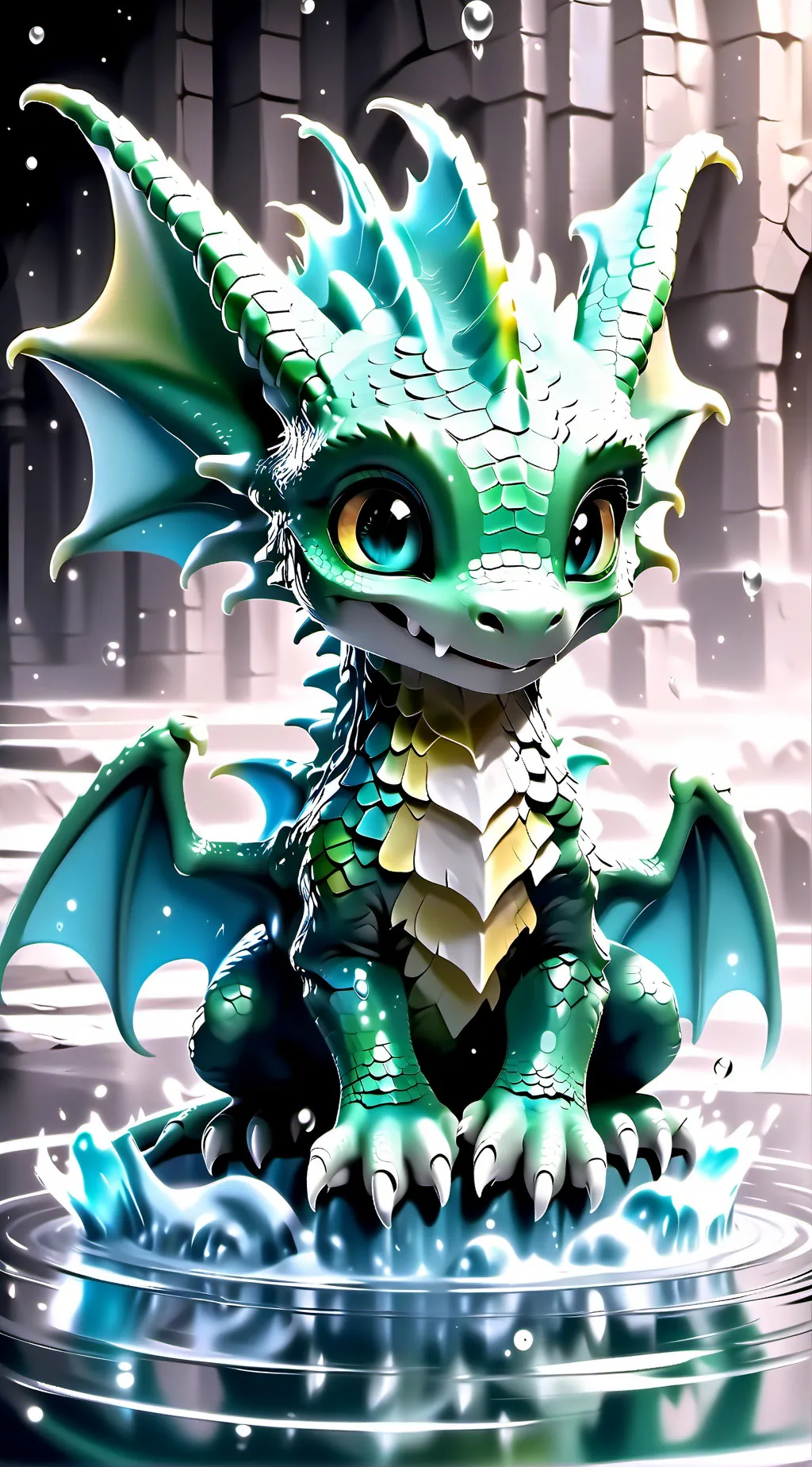 ai character: Greeny background