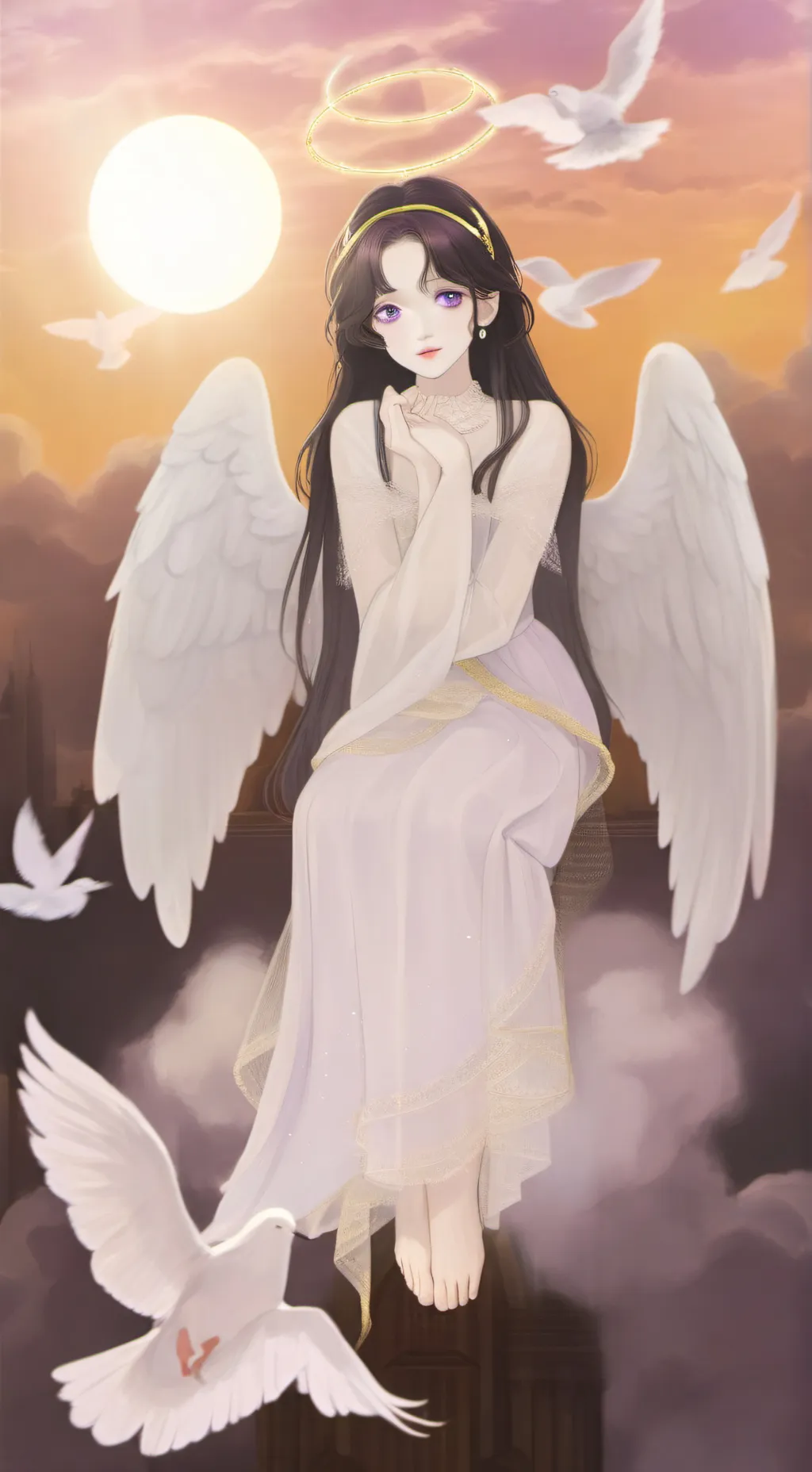 ai character: Demon x Angel background