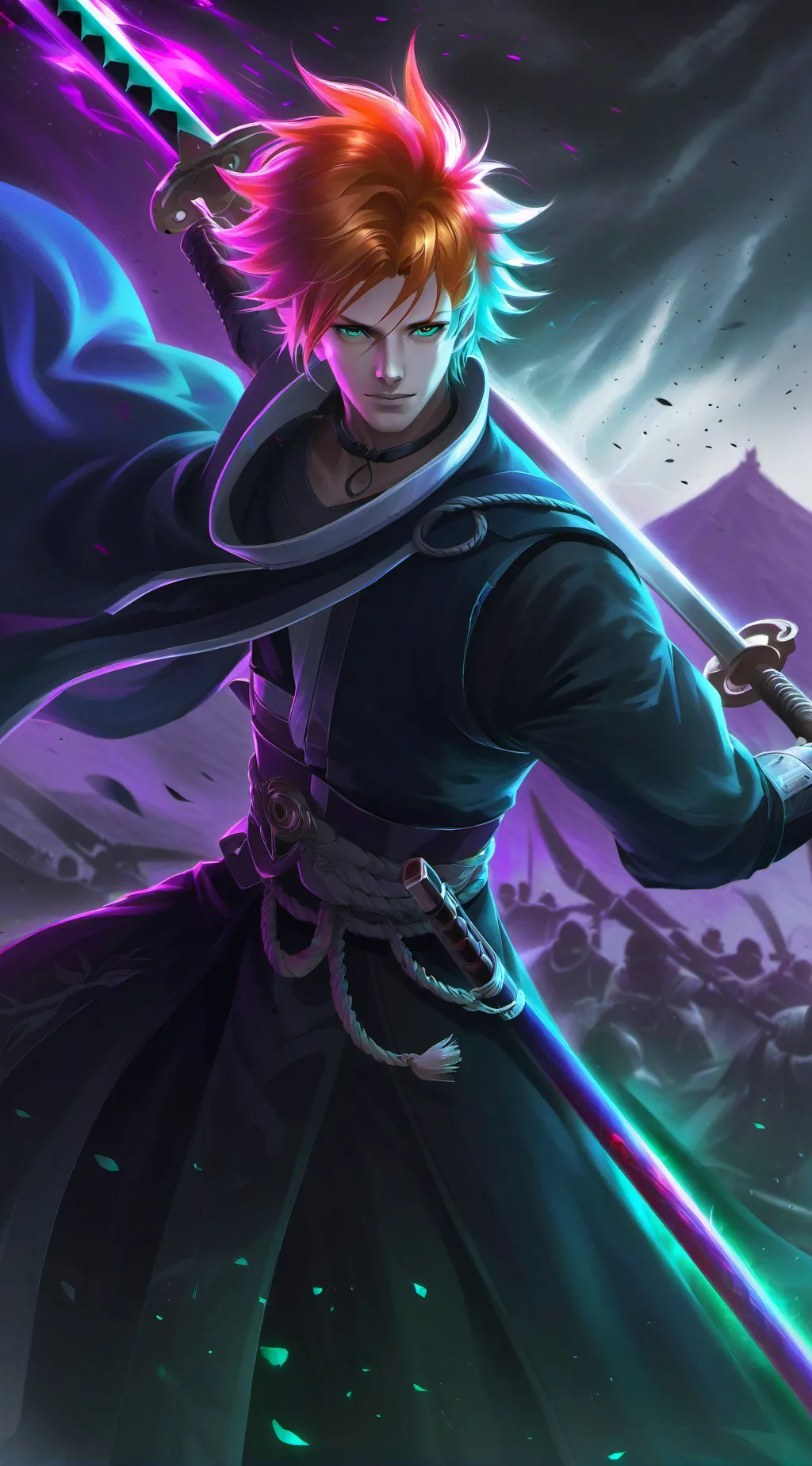 ai character: Ichigo Kurosaki background