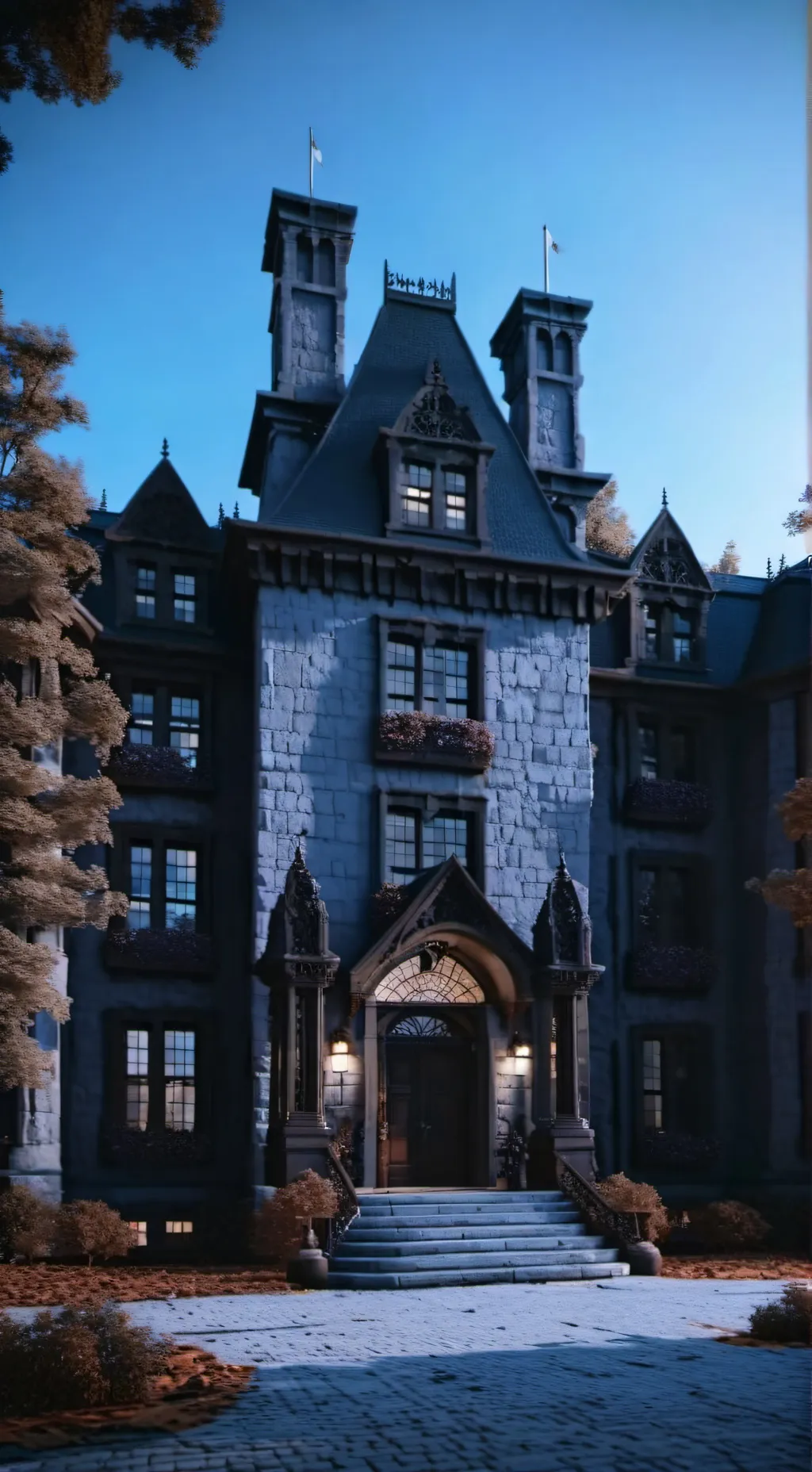 ai character: KNY go to school background