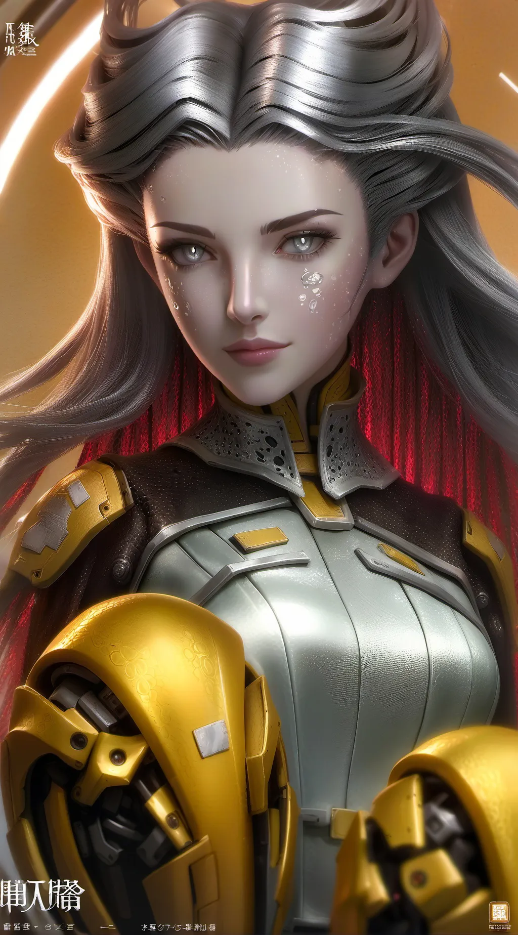 ai character: Aqua background