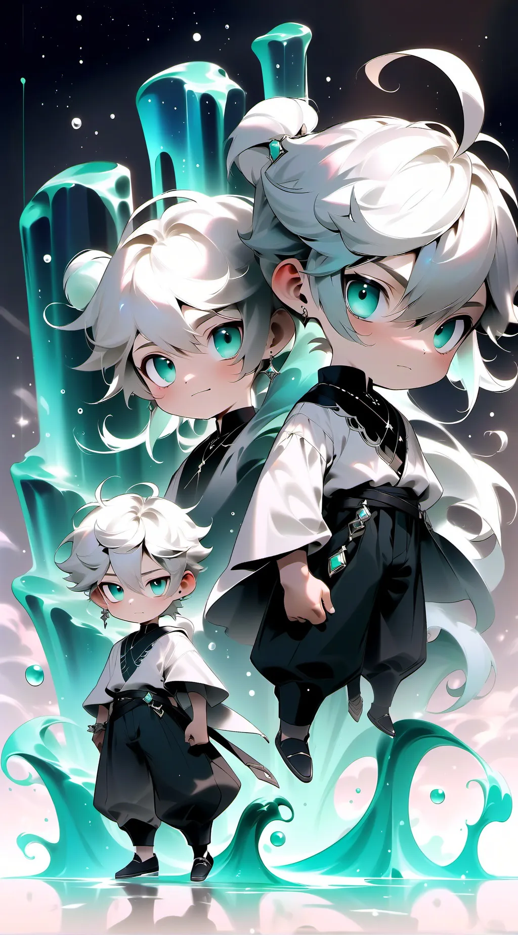 ai character:  lycée  background