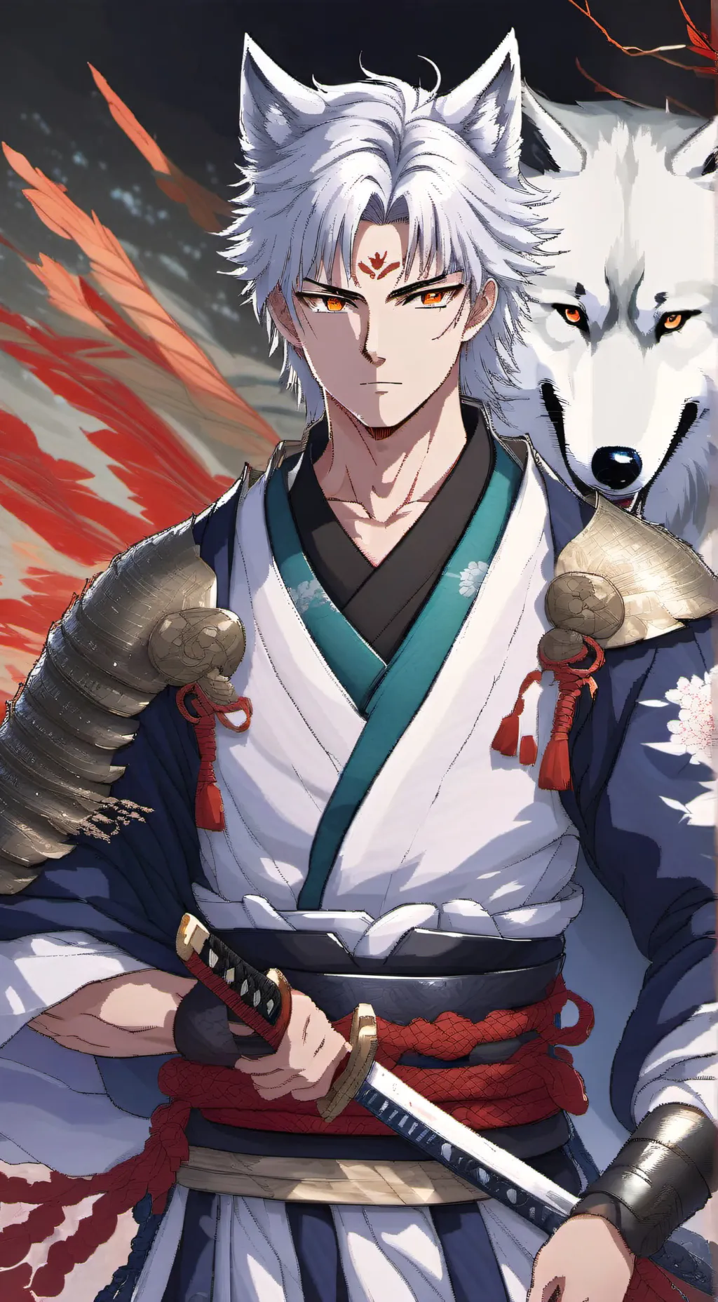ai character: Freedolf (Wolf) background