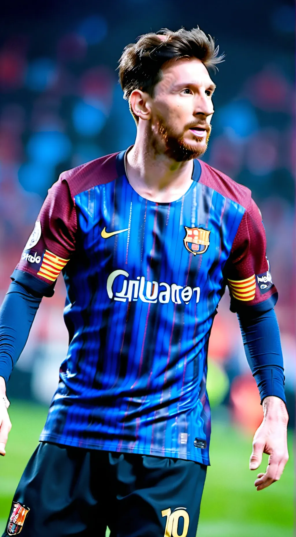 ai character: leo messi  background
