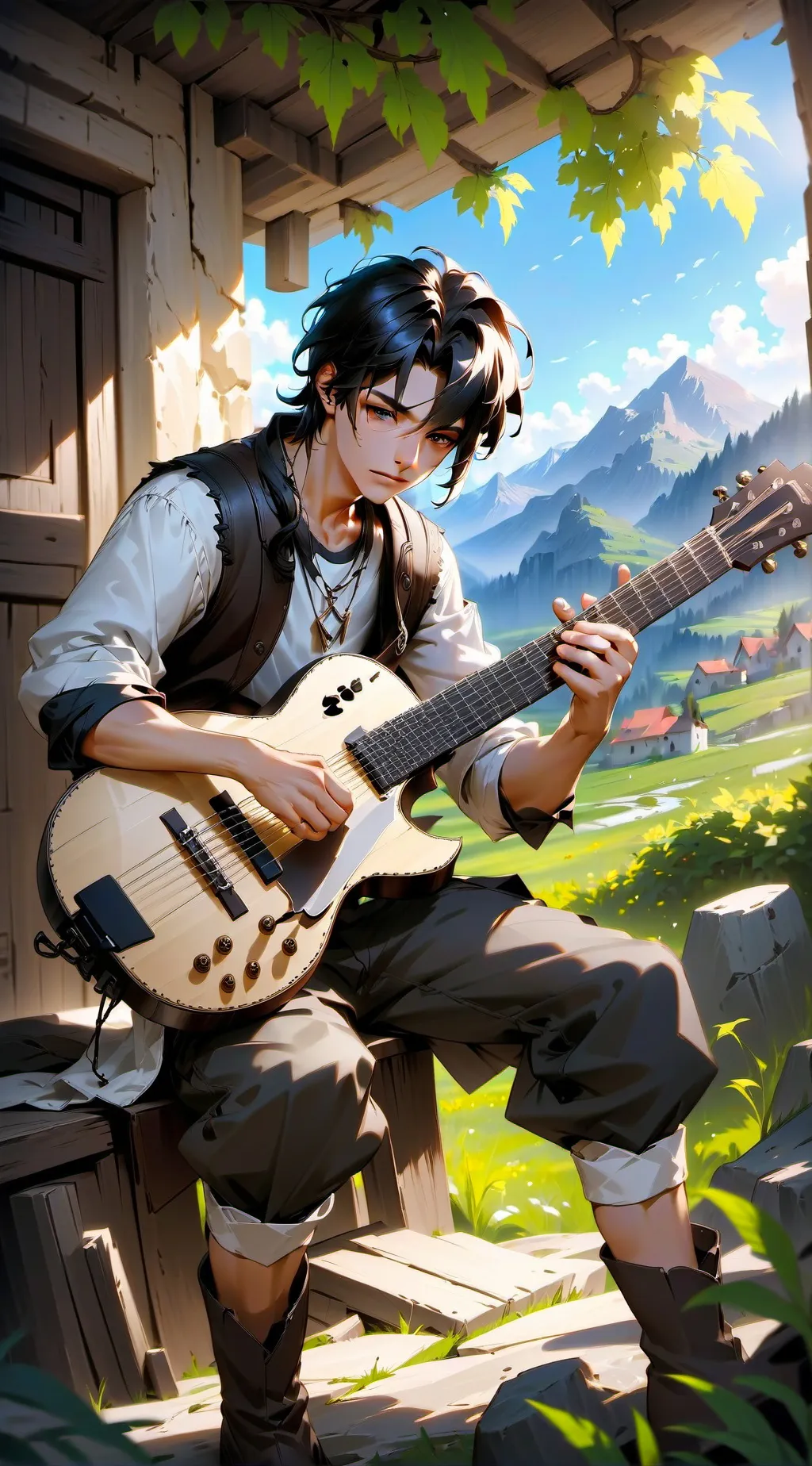 ai character: indovina la canzò background