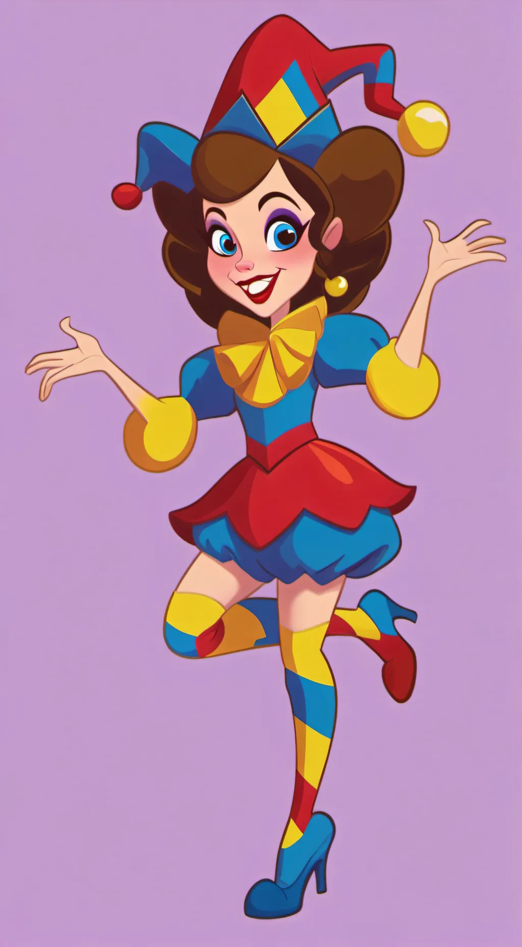 ai character: Showtime pomni background