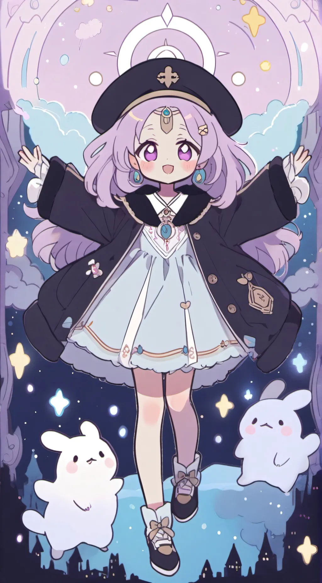 ai character: esc🌸✨ background