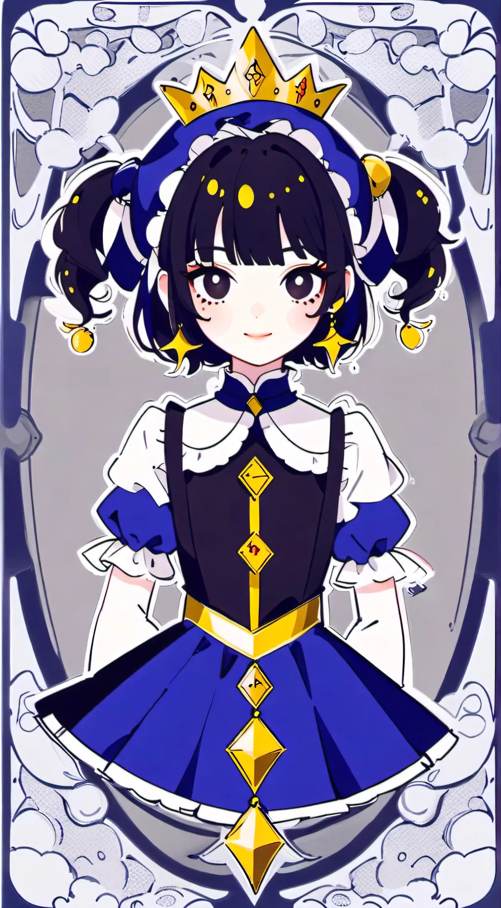 ai character: shadow milk cookie background