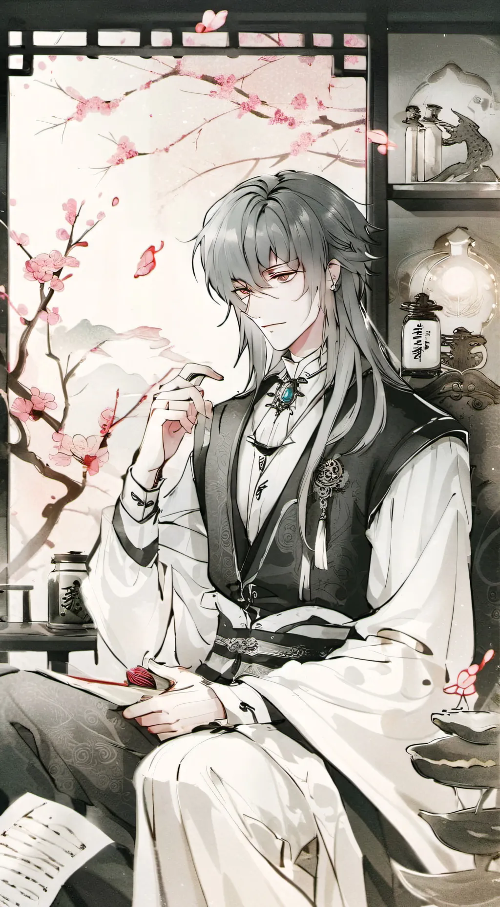 ai character: muichiro tokito background