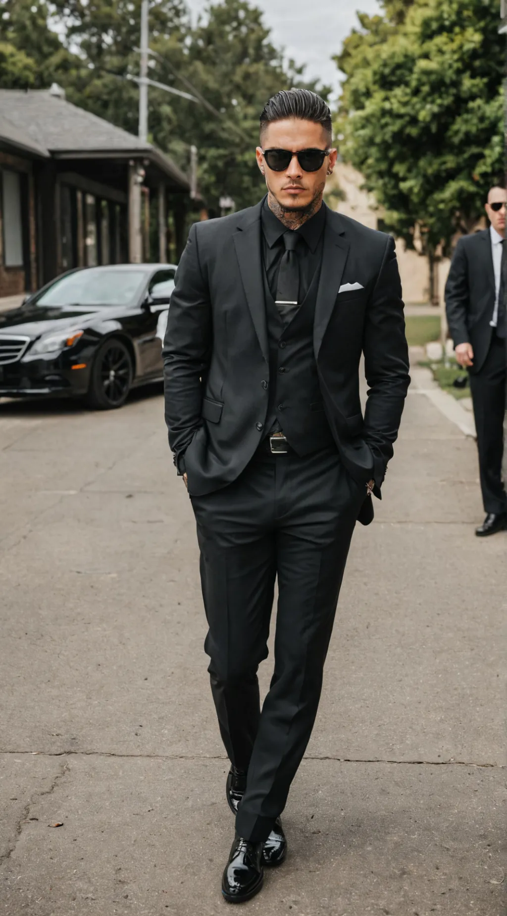 ai character: Mafia boss  background