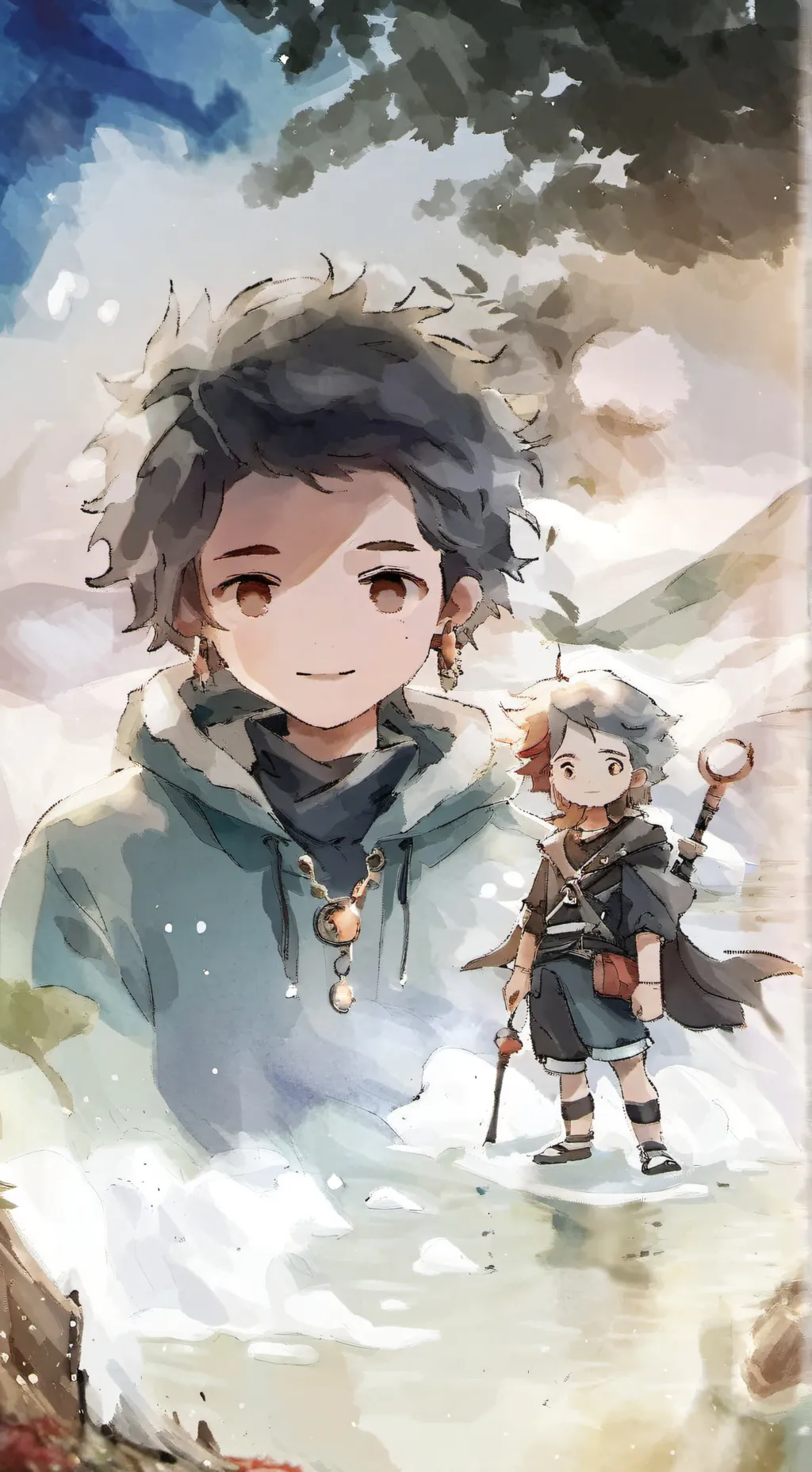 ai character: freaky sawnoob  background