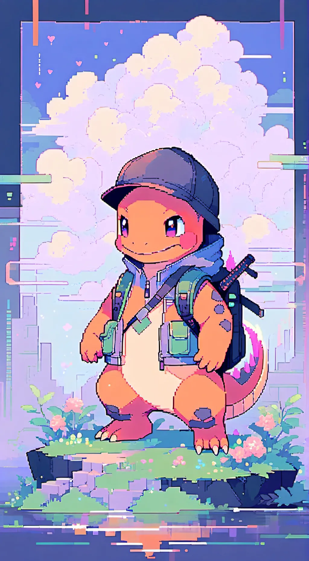 ai character: charmander background