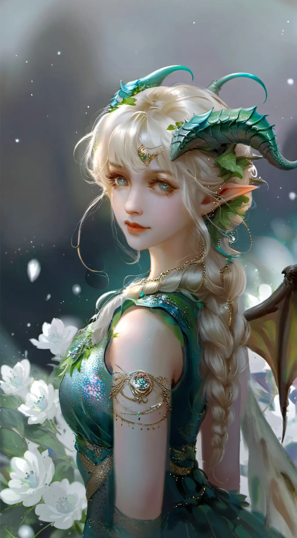 ai character: Dragon hybrid background