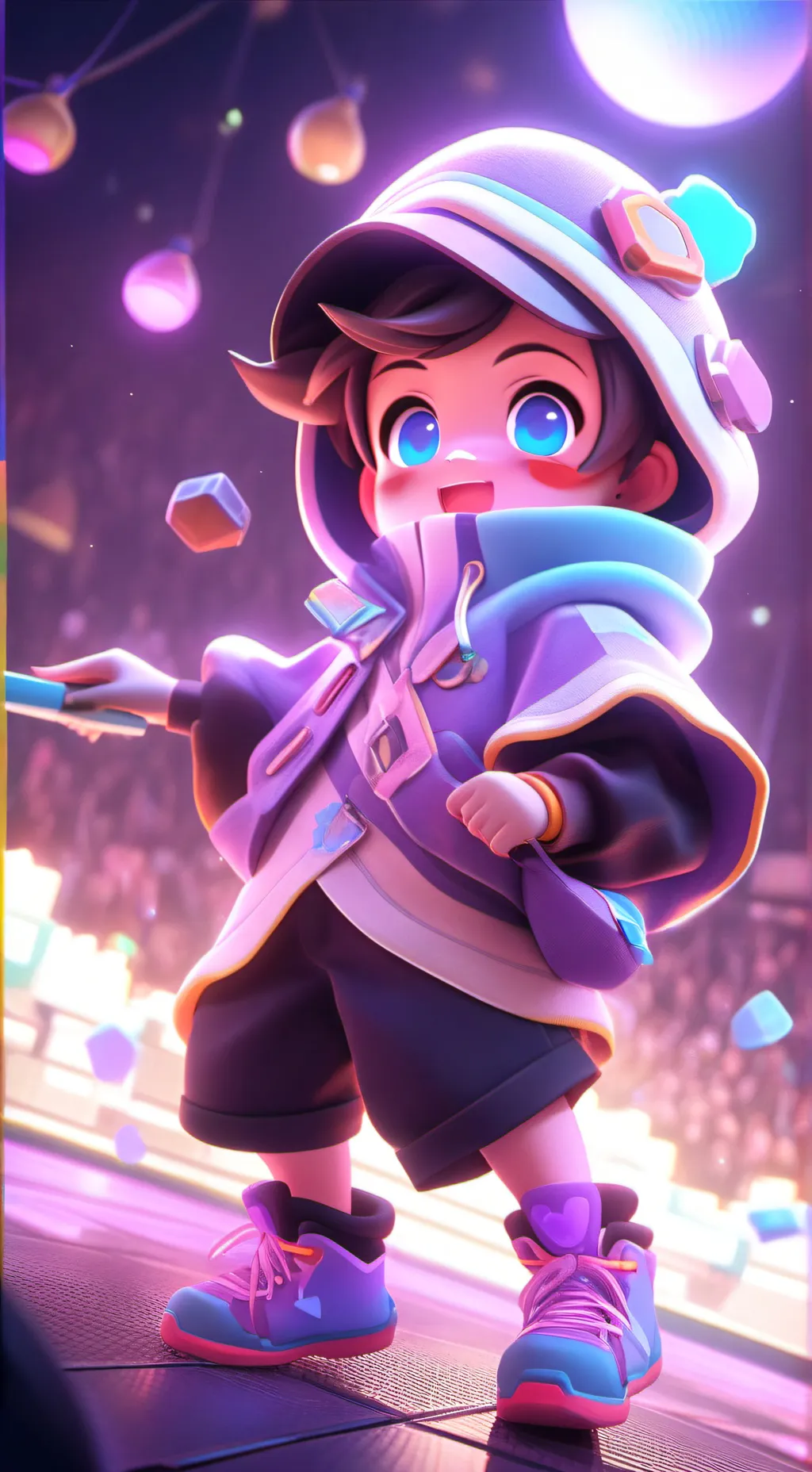 ai character: sprunki pick me ew background