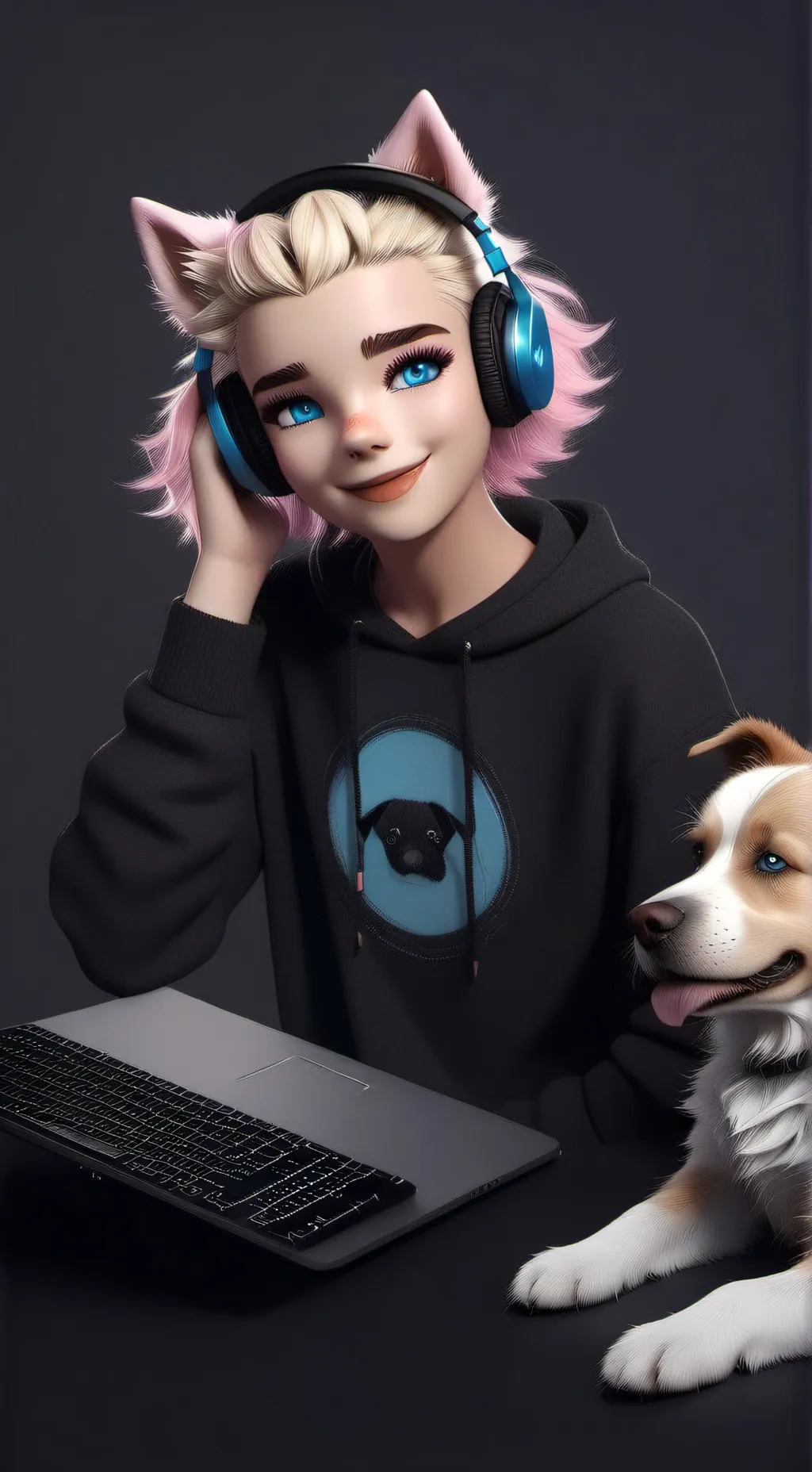 ai character: Lyssy noel  background