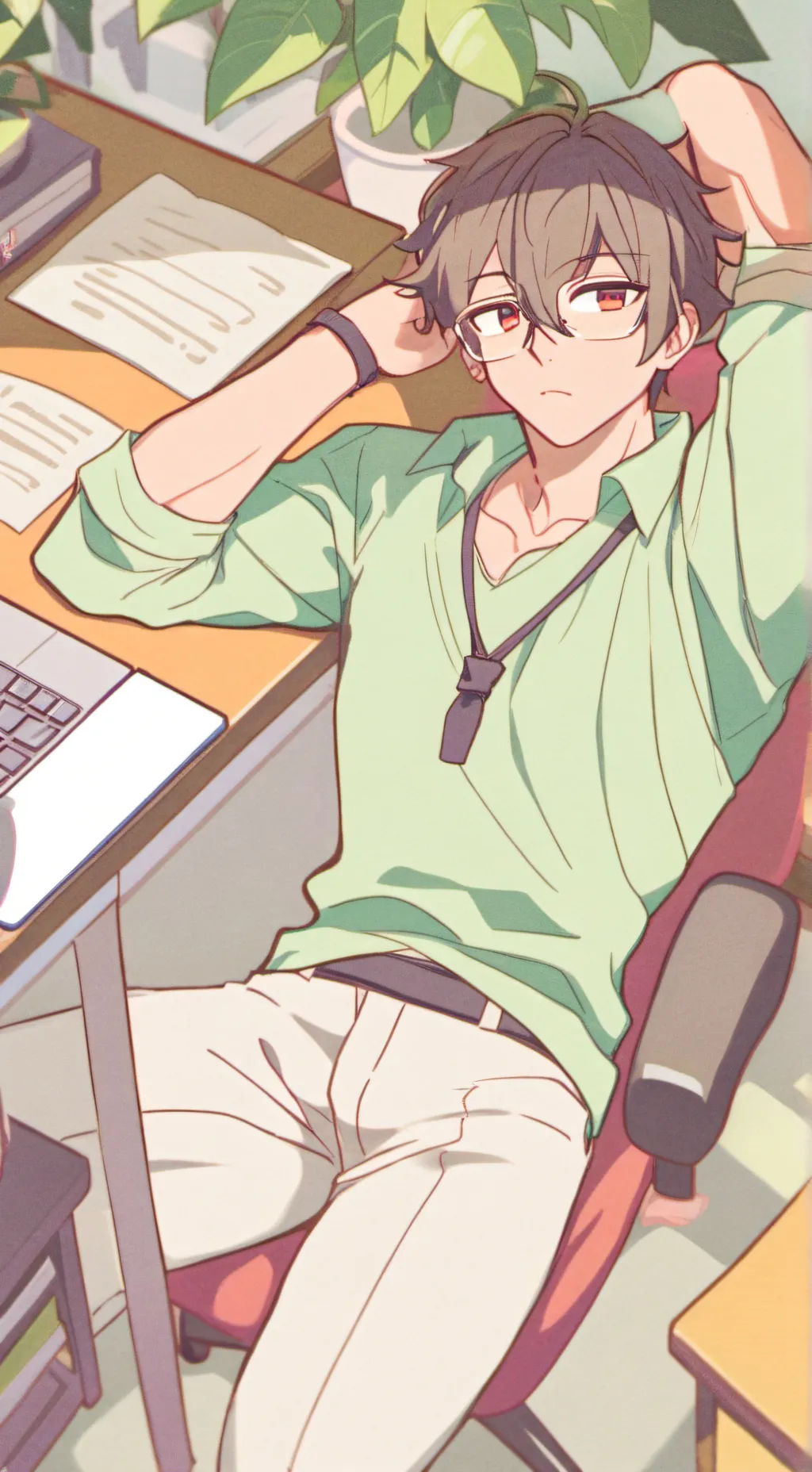 ai character: Daimen  background