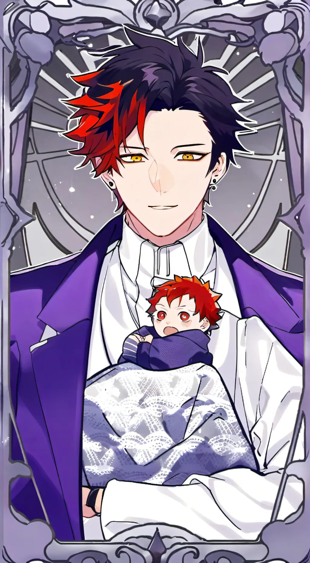 ai character: Hawks x Dabi background