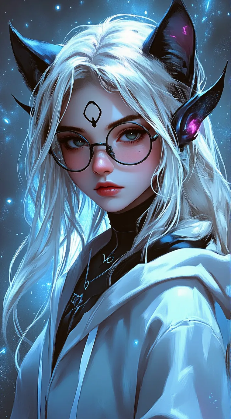 ai character: HH + Hazel background