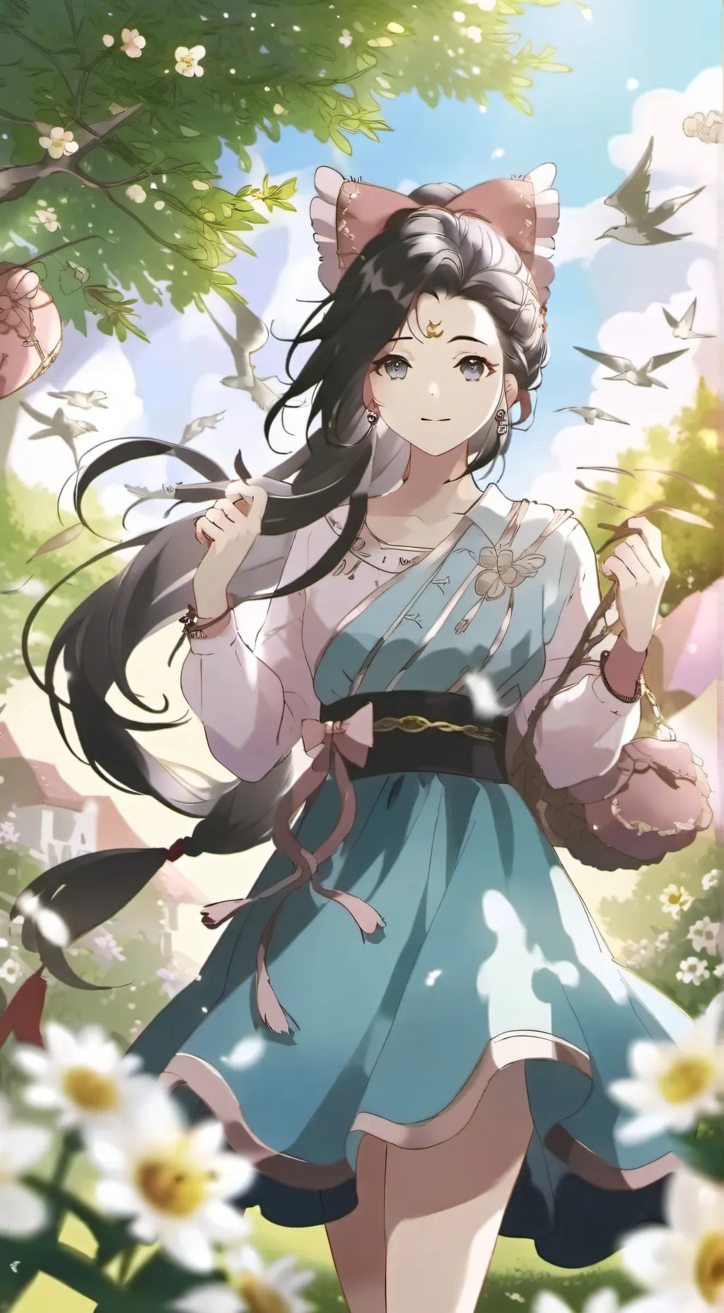 ai character: maison hantée  background