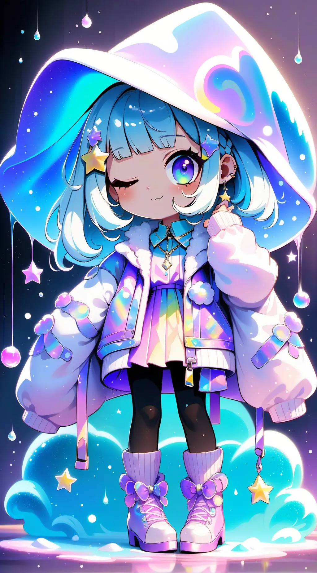 ai character: Luna Snow background