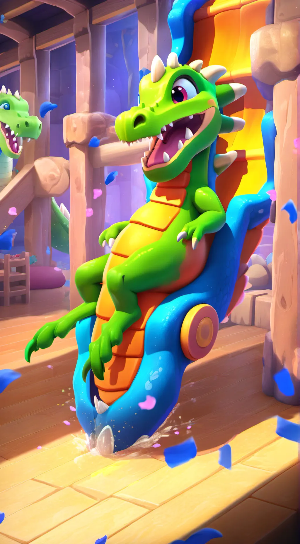 ai character: Dragon Playground background