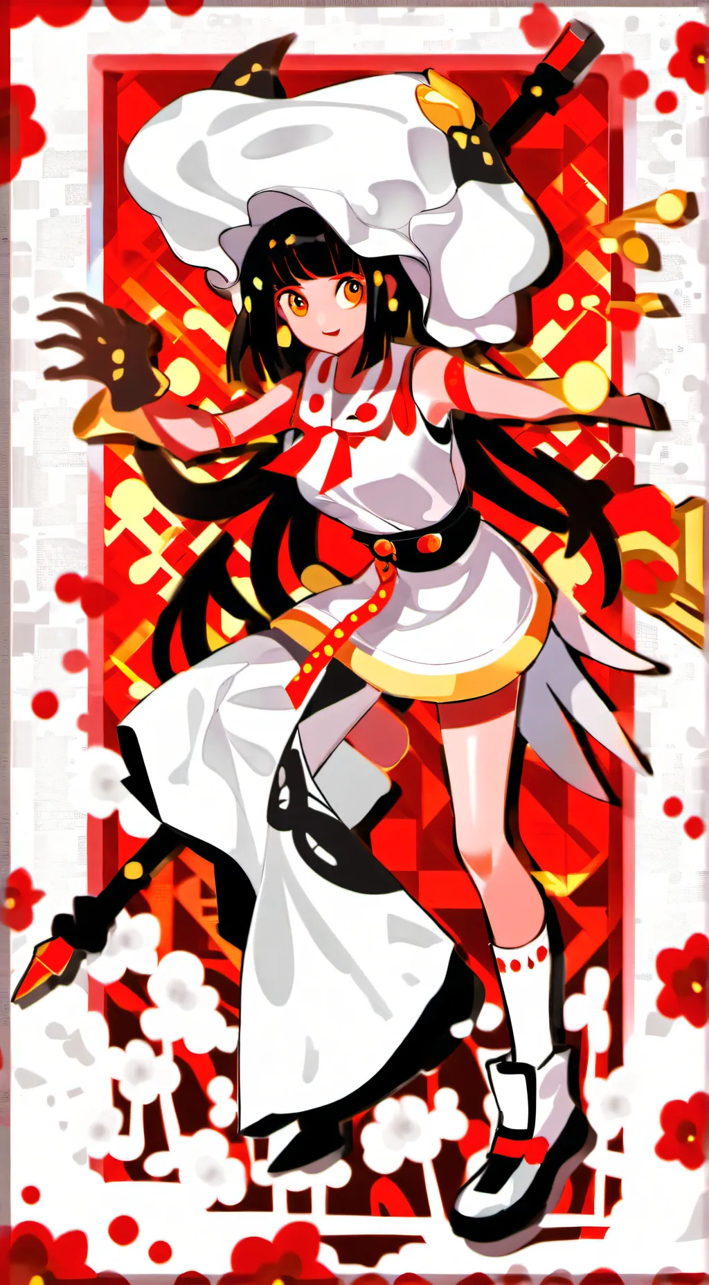 ai character: Burning spice background