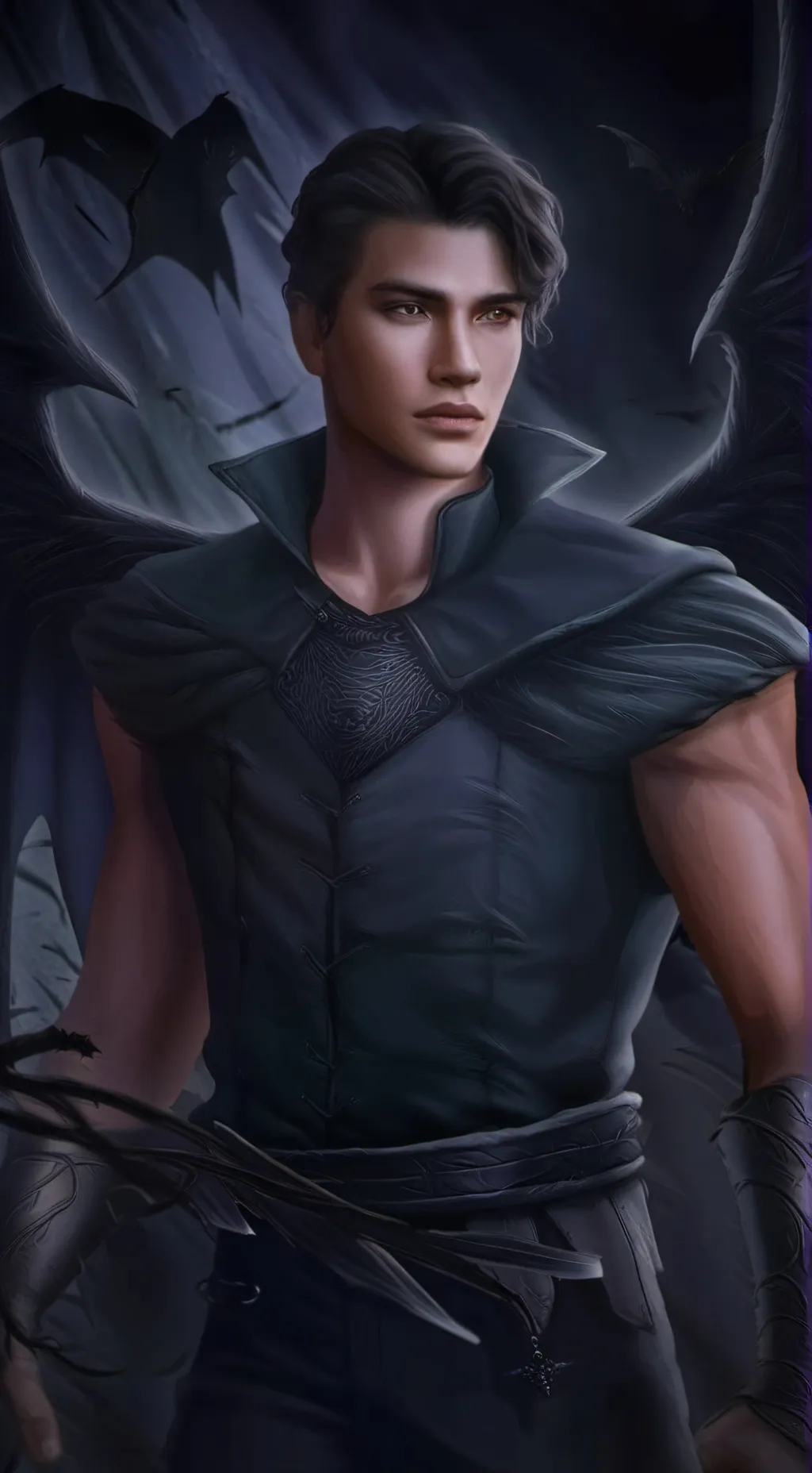 ai character: Azriel  background
