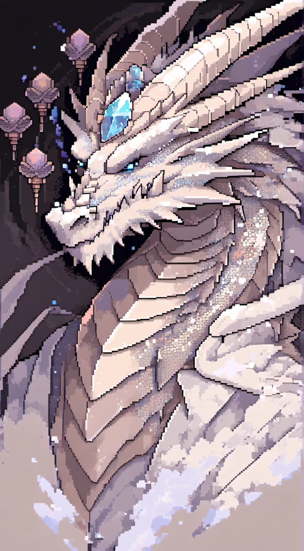 ai character: Ice background