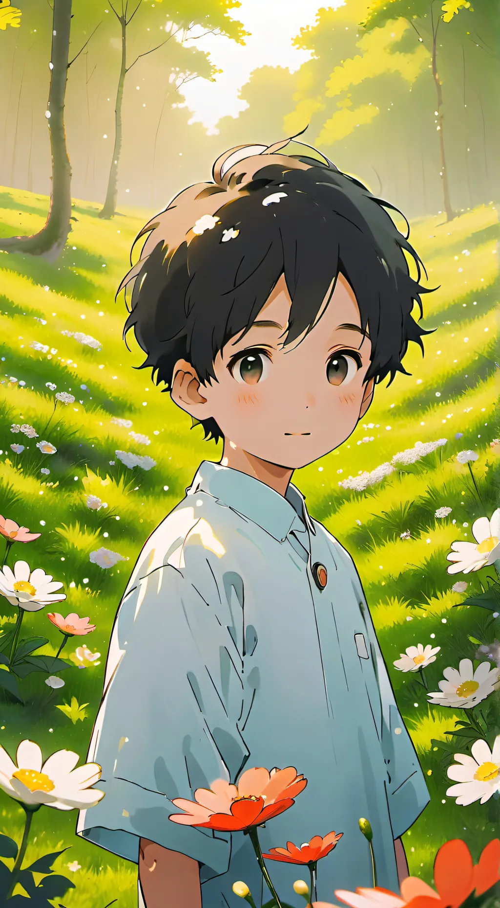 ai character: 👶🏻🥰Rayan🥰👶🏻 background