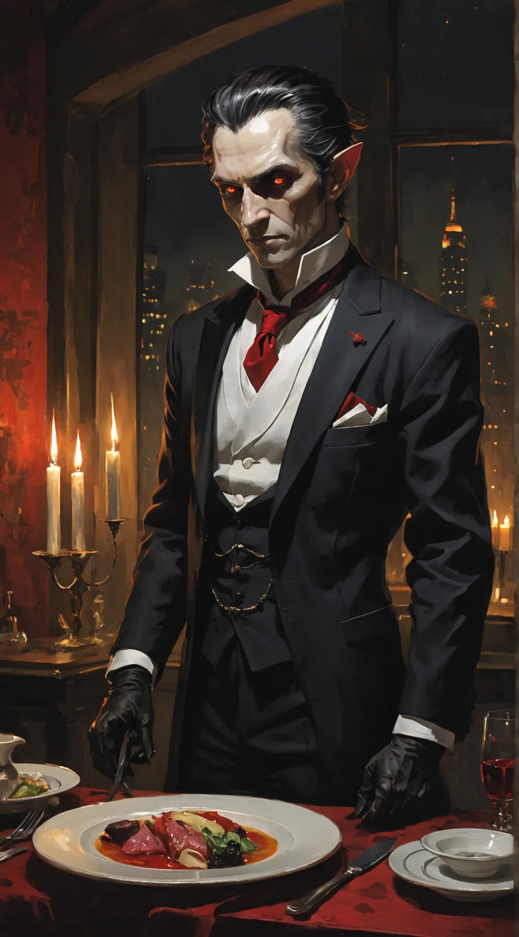 ai character: Damien background